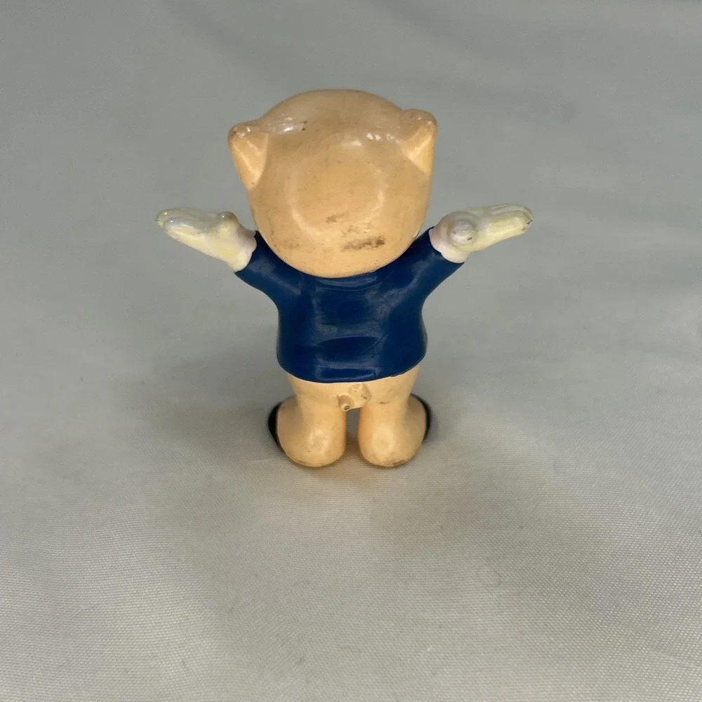 Vintage Porky Pig Figurine PVC 1988 Warner Bros Applause Looney Tunes Cake Toppe